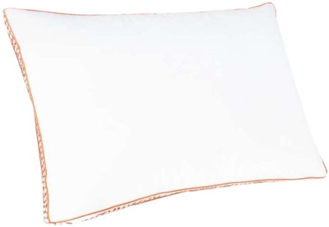 Sierra Sleep® by Ashley® Zepher 2.0 3-in-1 Set of 6 White/Orange Standard Pillows-0