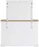 Benchcraft® Ashbryn Natural/White Dresser and Mirror-4