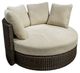 Signature Design by Ashley® Kimora Beige/Dark Brown Outdoor Swivel Lounge Chair-0