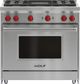 Wolf® 36" Stainless Steel Pro Style Liquid Propane Gas Range-0