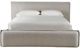 Universal Explore Home™ New Modern Medina Pebble Upholstered King Lux Panel Bed-1