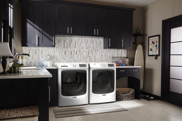 Maytag® 4.8 Cu. Ft. White Front Load Washer-9