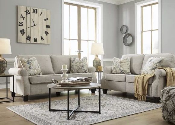 Signature Design by Ashley® Alessio 2-Piece Beige Living Room Seating t Set-3