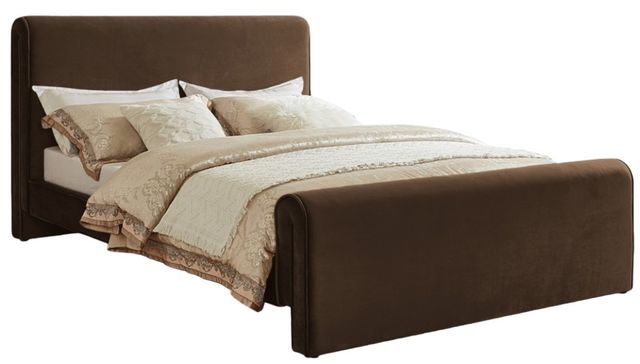 Meridian Furniture Sloan Brown King Upholstered Panel Bed-0
