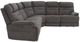 Flexsteel® Gray Power Reclining Sectional with Custom Layout Options-2