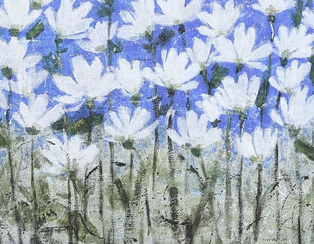 Stylecraft Norman Wyatt Blue Spring Meadows Wall Art-1