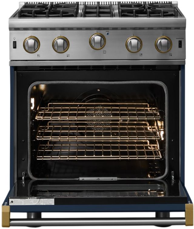 Viking® 5 Series 30" Slate Blue Pro Style Gas Range-1