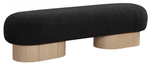 Meridian Furniture Robertson Black/Natural Bench-0