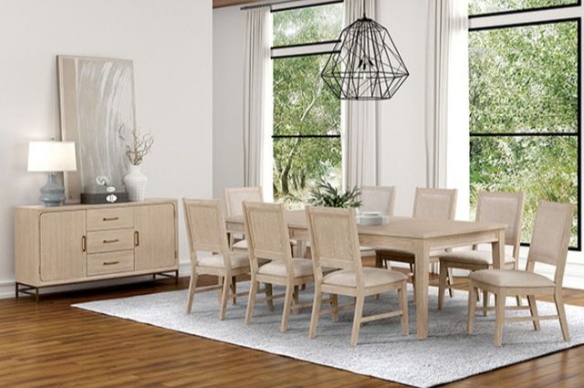 Furniture of America® Sandnes Light Oak Dining Table-1