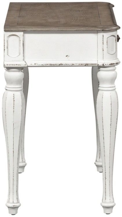Liberty Furniture Magnolia Manor Antique White/Weathered Bark Accent Desk-3