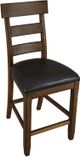 A-America® Ozark Black/Brown Plank Stool-0