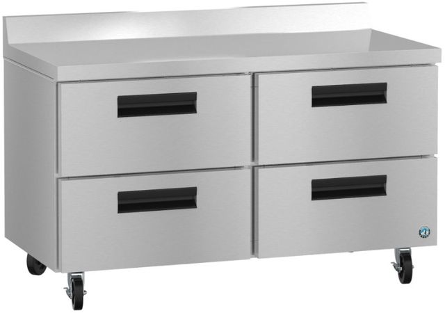 Hoshizaki Steelheart® 48" 12 Cu. Ft. Stainless Steel Two Section Worktop Refrigerator with Stainless Drawers-1