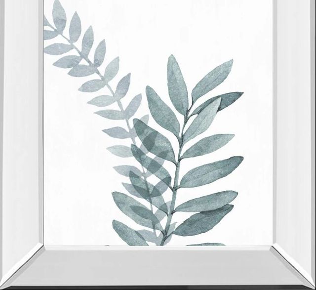 Classy Art Blue Botanical Wash II by Conrad Knutsen Mirror Framed Wall Art-1