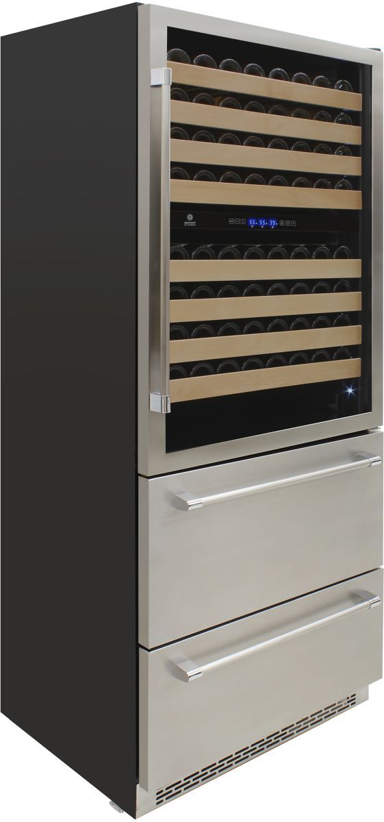 Vinotemp Connoisseur Series 30" Stainless Steel Wine and Beverage Cooler-1