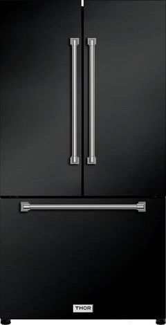 Thor Kitchen® Gordon Ramsay Series 36 in. 20.3 Cu. Ft. Matte Black Counter Depth French Door Refrigerator
