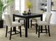 Furniture of America® Kristie Antique Black/White Counter Table Set-1
