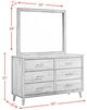 Elements International Malibu Walnut Dresser and Mirror-2