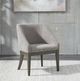 Liberty Furniture Cascade Falls Gray Mist/Satin Espresso Upholstered Side Chair-1