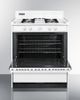 Summit® 30" White Freestanding Gas Range-1