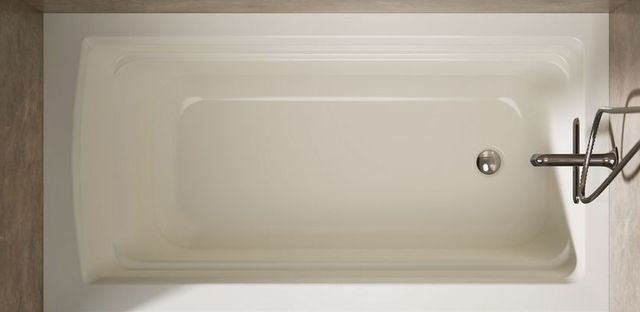  KOHLER® Archer® Biscuit 60" x 32" Alcove Bath - Right Drain-4