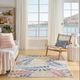 Nourison Home™ Aloha Ivory Blue 5'x8' Area Rug-1