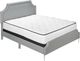Monarch Specialties Inc. Grey Linen Queen Bed-0