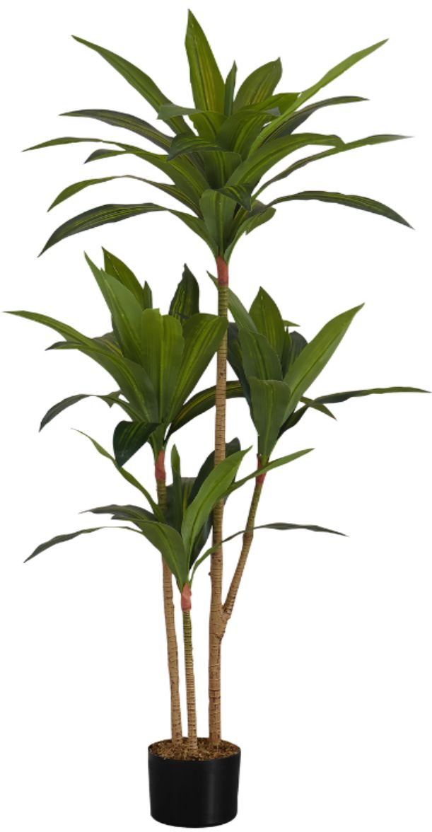 Monarch Specialties Inc. Black 51" Artificial Potted Dracaena Tree-0