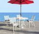CabanaCoast® Customizable Monaco Aluminum 42" Outdoor Round Dining Table-2