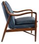 Classic Home Kiannah Ocean Blue Accent Chair-3