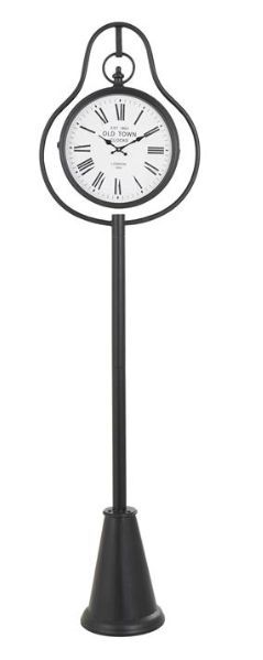 Deco Marche Black 81" Metal Clock-2