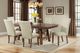 Elements International Jax 7-Piece Cherry/Cream Upholstered Dining Table Set-5