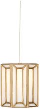 Currey & Company Daze Multi-Drop Antique Brass/Painted Silver/White Pendant Lighting-0