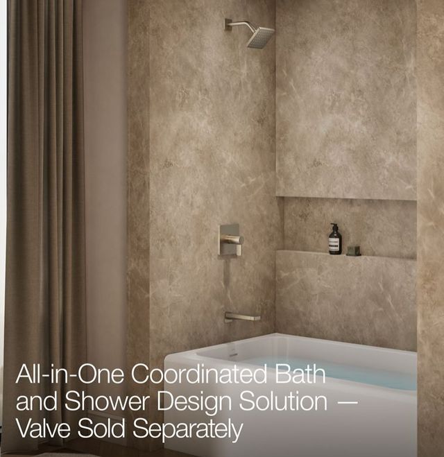 KOHLER® Parallel® Rite-Temp® Vibrant Brushed Bronze 2.5 GPM Bath and Shower Trim Kit-3