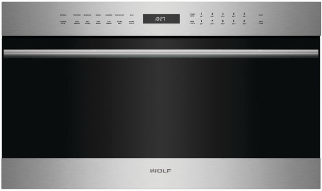 Wolf® E Series 30" Stainless Steel Transitional Electric Speed Oven-0
