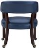 Steve Silver Co. Tournament 5-Piece Medium Cherry/Navy Dining Table Set-4