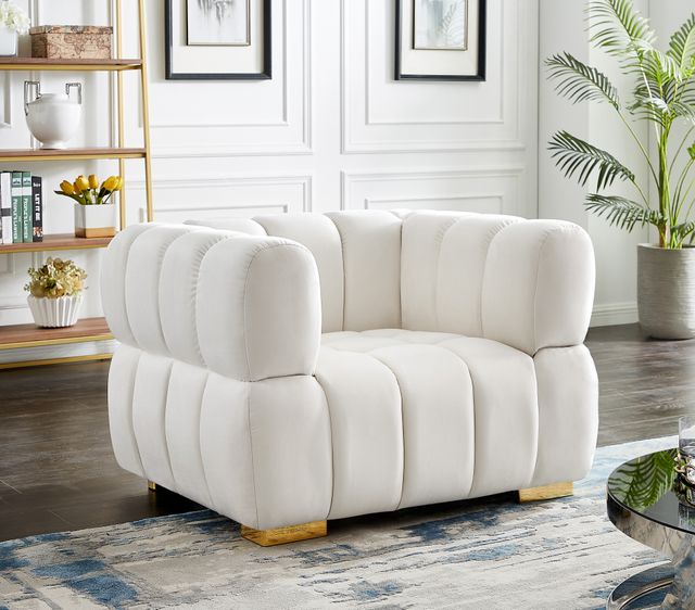 Meridian Furniture Gwen Cream Chair-3