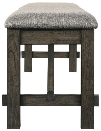 New Classic® Home Furnishings Gulliver Gray/Rustic Brown Bench-3