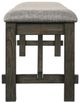 New Classic® Home Furnishings Gulliver Gray/Rustic Brown Bench-3