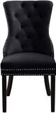 Meridian Furniture Nikki Black Velvet Dining Chair-1