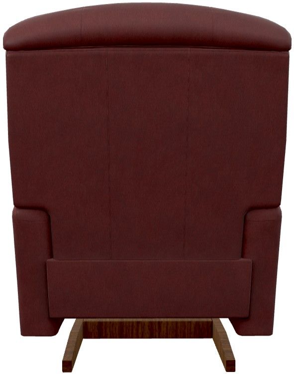 La-Z-Boy® Reed Wine Leather Manual Rocking Recliner-4