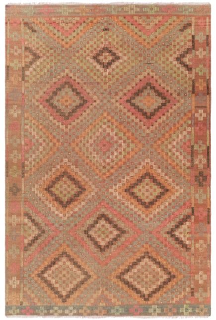 Surya Antique One of a Kind Copper 5'x8' Area Rug-0