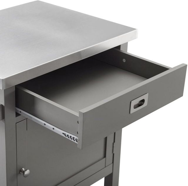 Linon Sydney Gray Apartment Cart-1