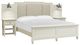 Magnussen Home® Willowbrook 3-Piece Egg Shell White/Natural Upholstered California King Wall Bedroom Set-0