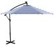 Furniture of America® Glam Blue/White Polyester/Steel Outdoor Cantilever Umbrella with LED-0