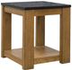 Signature Design by Ashley® Quentina Black Top End Table with Light Brown Base-0