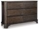 Signature Design by Ashley® Adinton 5-Piece Brown Queen Storage Panel Bed Set-2