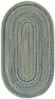 Capel Rugs Fusion Blue Taupe 23" x 9' Oval Runner Rug-0