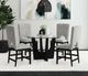 Elements International Oregon Black/Gray Counter Stool-1