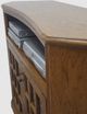 American Heartland Manufacturing Oak 57" Tall Curve Corner TV Stand-1