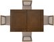 Powell® Cadeau 5-Piece Beige/Walnut Dining Set-4